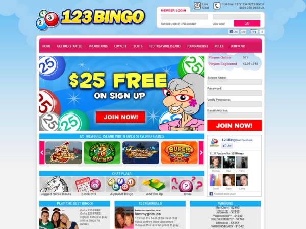 123 bingo online no deposit codes