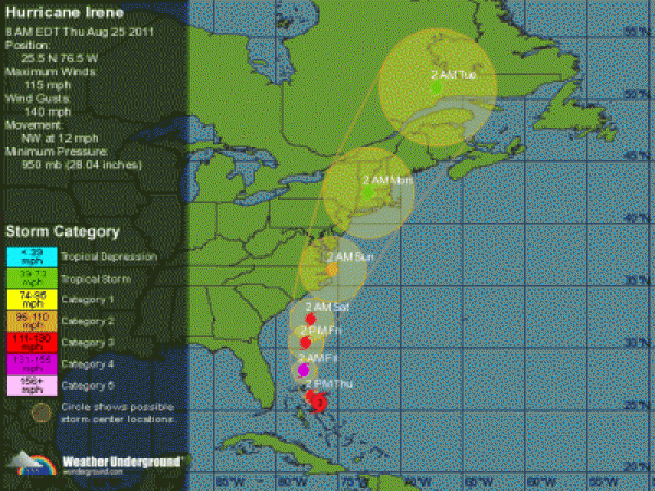 Atlantic City Hurricane Irene