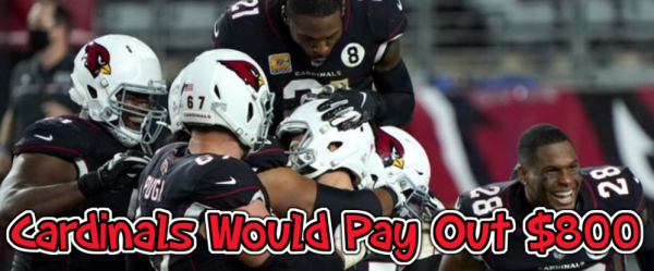 Cardinals Would Pay Out $800 With an NFC West Win 2020