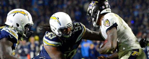 Bet the Chargers-Ravens Wildcard Game Online 