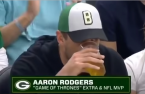 Watch Aaron Rodgers (Pathetically) Chug Beer on Jumobtron 