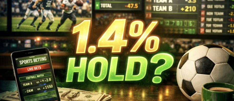 1.4% hold percentage sports betting