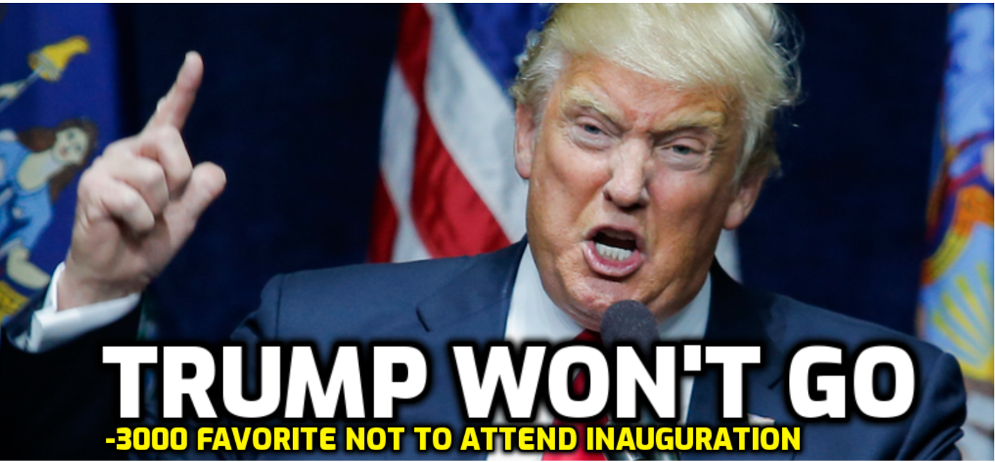 Trump Will Hold a Rally Instead of Attending Inauguration, According to the Odds