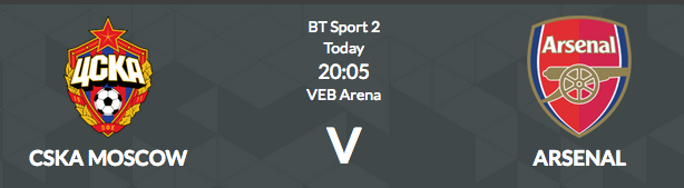 CSKA Moscow v Arsenal Betting Tips, Latest Odds - Europa League 12 April 
