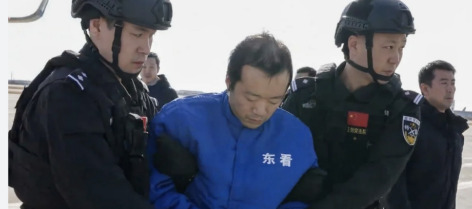 Chen Zhi marched off by police