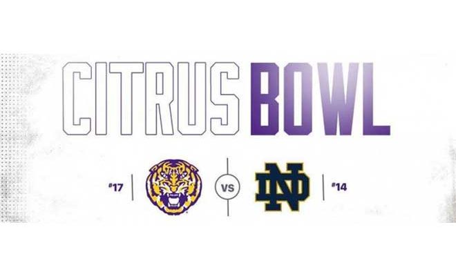 2017 Citrus Bowl Betting Odds - Notre Dame vs LSU