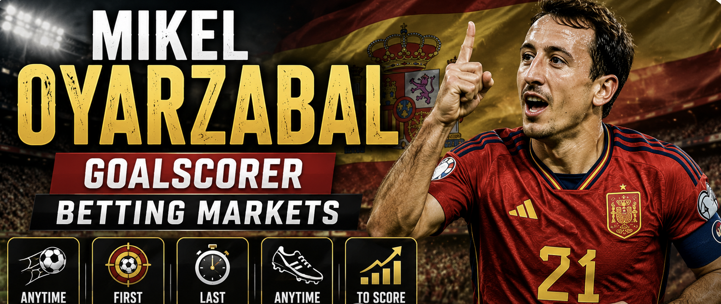 First, Anytime Goal Scorer Prop Bet Payout Odds - Spain vs. Austria: Mikel Oyarzabal, Lamine Yamal, Nico Williams, Dani Olmo
