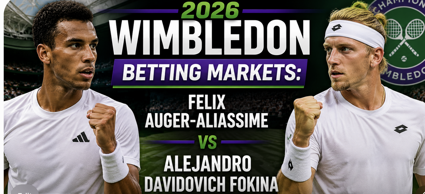 2026 Wimbledon Betting Markets: Felix Auger-Aliassime v Alejandro Davidovich Fokina
