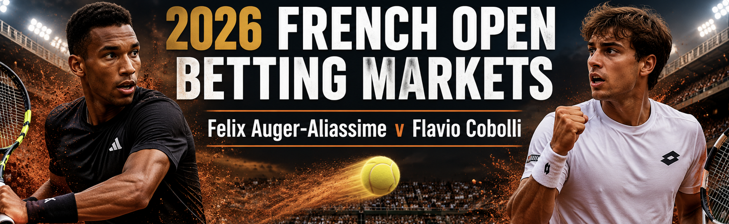 2026 French Open Betting Markets: Felix Auger-Aliassime v Flavio Cobolli 