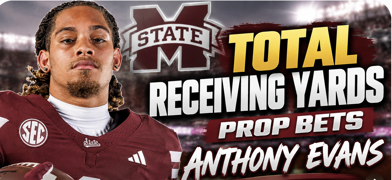 Alabama vs Mississippi State Total Receiving Yards Prop Bets: Anthony Evans, Ryan Coleman-Williams