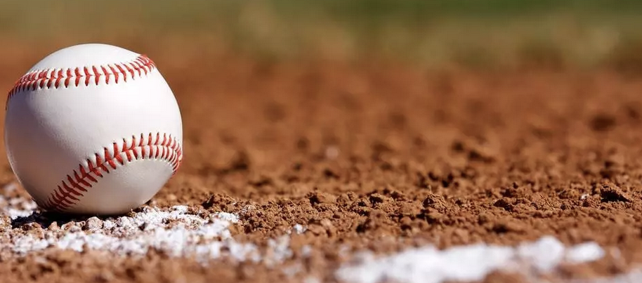 Baseball on mound