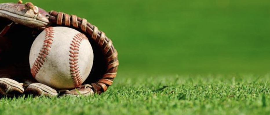 Baseball in glove