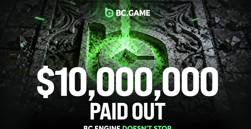 BC.GAME Announces BC Engine Has Distributed Over $10 Million in Rewards Since April Launch