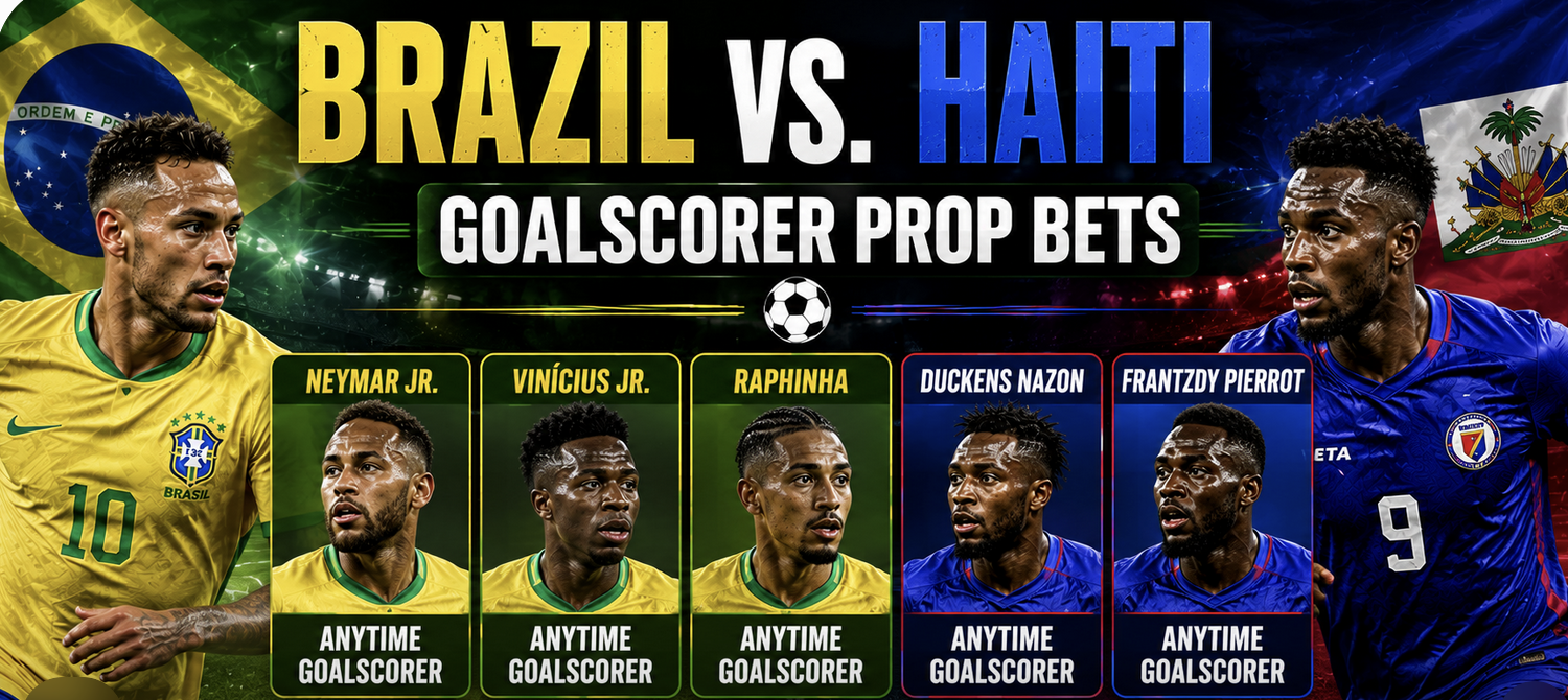 First, Anytime Goal Scorer Prop Bet Payouts Brazil vs. Haiti: Vinicius Junior, Raphinha, Matheus Cunha