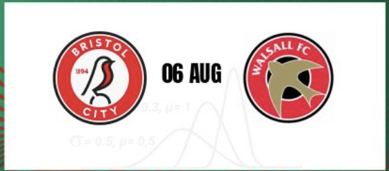 Bristol City v Walsall Betting Odds - English Football League Cup Odds 6 August