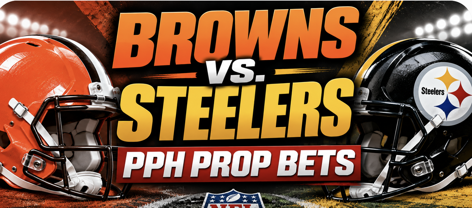 Browns vs. Steelers PPH Sportsbook Prop Bets - Thursday Night Football