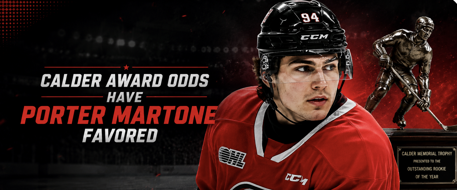 Porter Martone Odds to Win Calder Memorial in 2026-2027 at 3-1