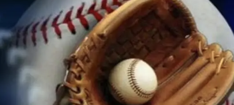 Baseball in glove
