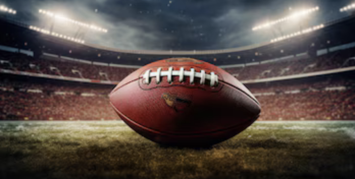 College football on a field