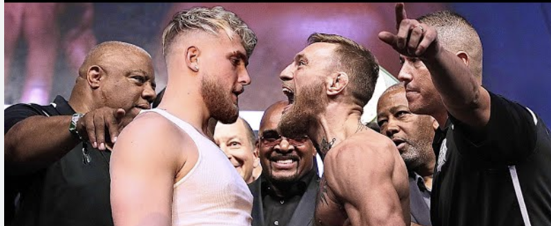 Jake Paul Conor McGregor square off