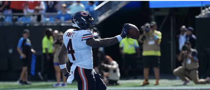 Vikings vs. Bears Touchdown Scorer Prop Bets Top Payout Odds: D'Andre Swift, Justin Jefferson, Aaron Jones