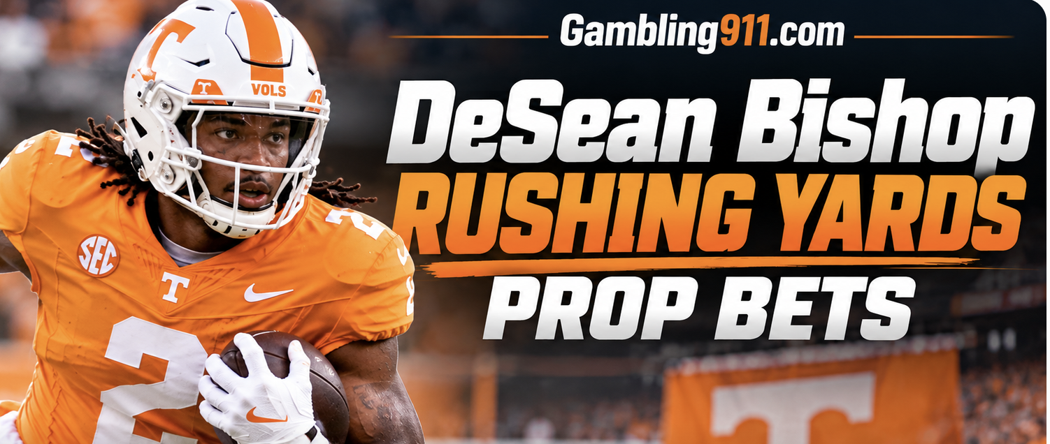 Alabama vs Tennessee Total Rushing Yards Prop Bet Payouts: DeSean Bishop