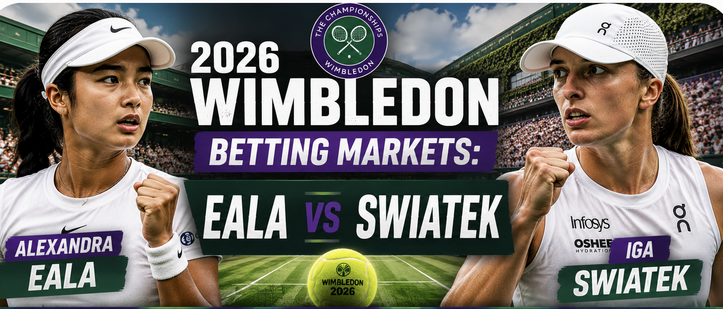 2026 Wimbledon Betting Markets: Alexandra Eala v Iga Swiatek