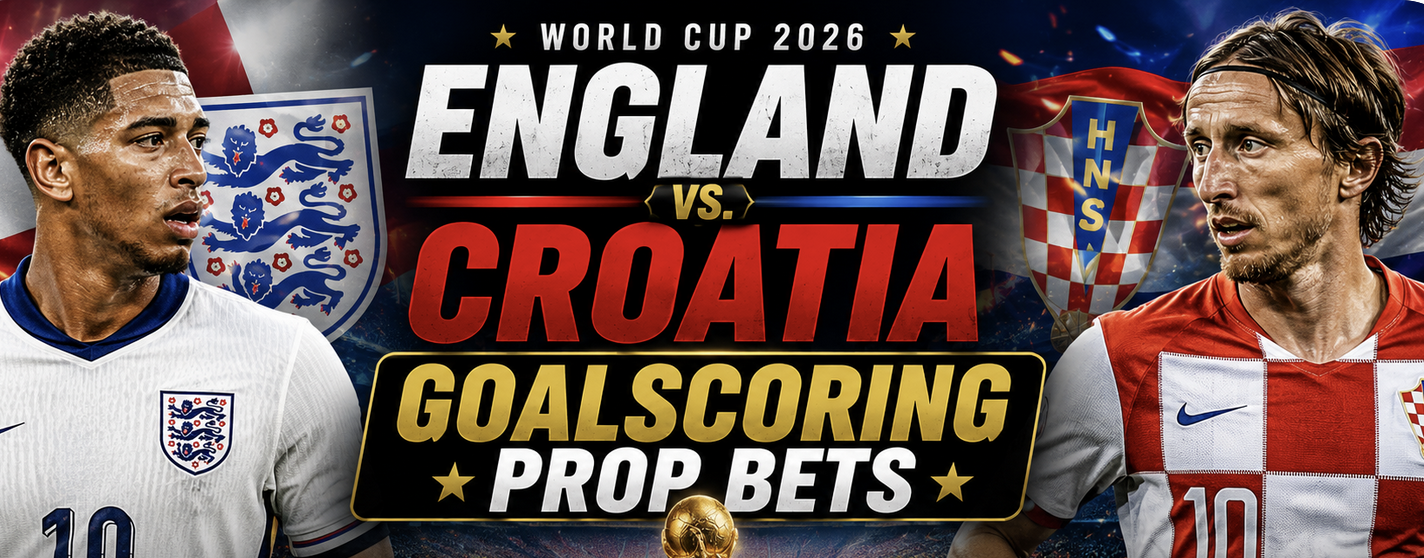 Anytime Goal Scorer Prop Bet Payouts England vs. Croatia:  Harry Kane, Bukayo Saka, Marcus Rashford