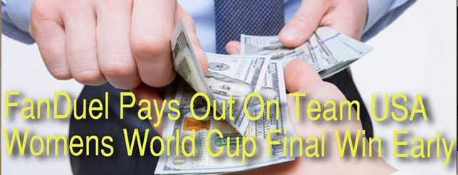 FanDuel Pays Out Early on USA Winning 2019 Women's World Cup