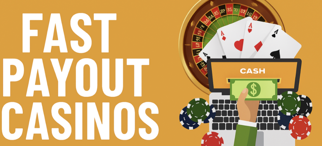 Fast Payout Casinos with casino game in background