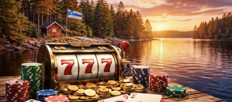Finland scene with gambling elements 