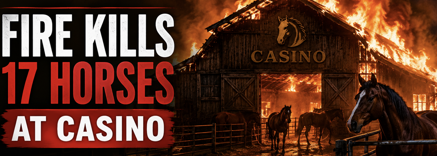 17 Horses Perish in Fire at Saratoga Casino Hotel Harness Track in Saratoga Springs, New York