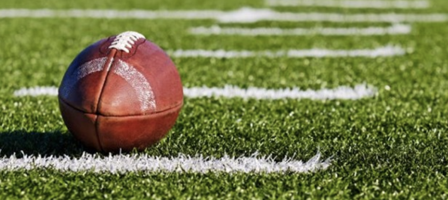 Football on the field 