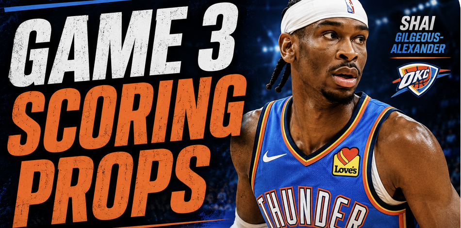 Game 3 scoring prop bets headline featuring Shai Gilgeous-Alexander
