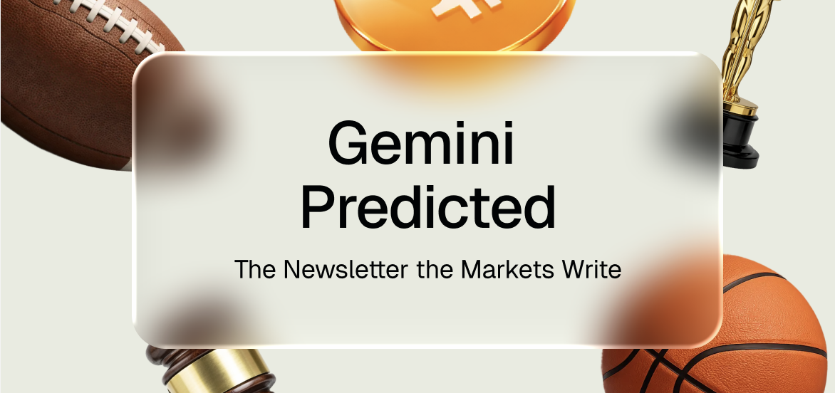 Gemini Predicted: Anthropic, Bitcoin, the NBA Finals