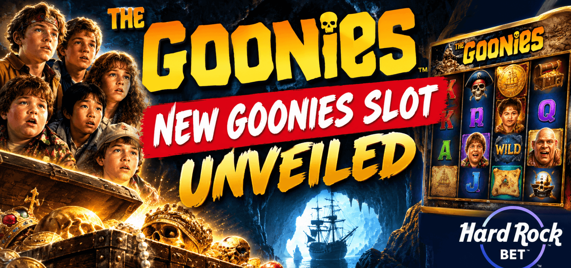 Hard Rock Bet Adds Goonies Slot Game Online in New Jersey, Michigan