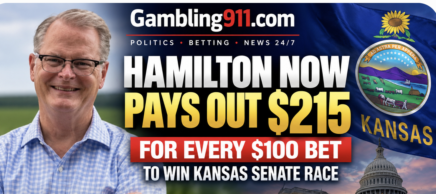 Hamilton Now Pays Out $215 for Every $100 Bet to Win Kansas Senate Race, Mary Peltola Big Favorite in Alaska