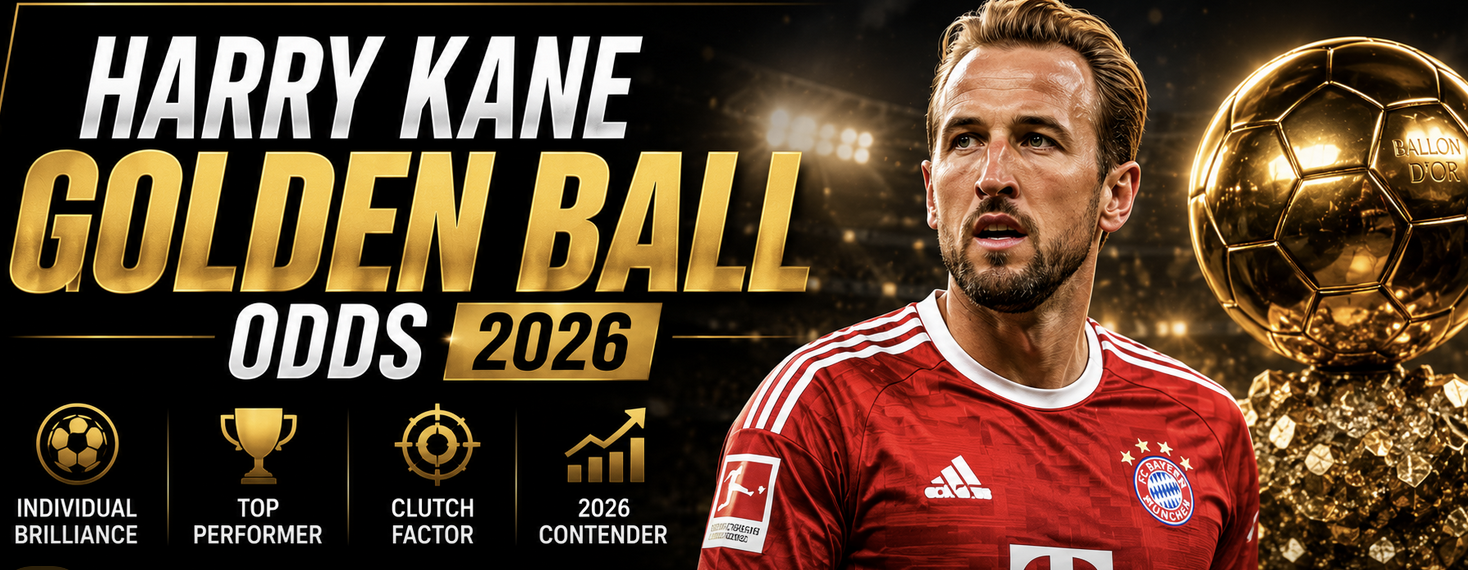 Harry Kane Golden Ball Odds 2026