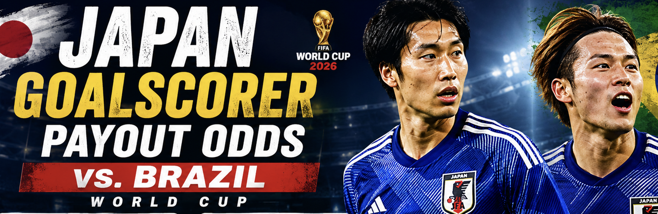 First, Anytime Goal Scorer Prop Bet Payout Odds vs. Brazil: Daichi Kamada, Ayase Ueda, Keito Nakamura, Daizen Maeda