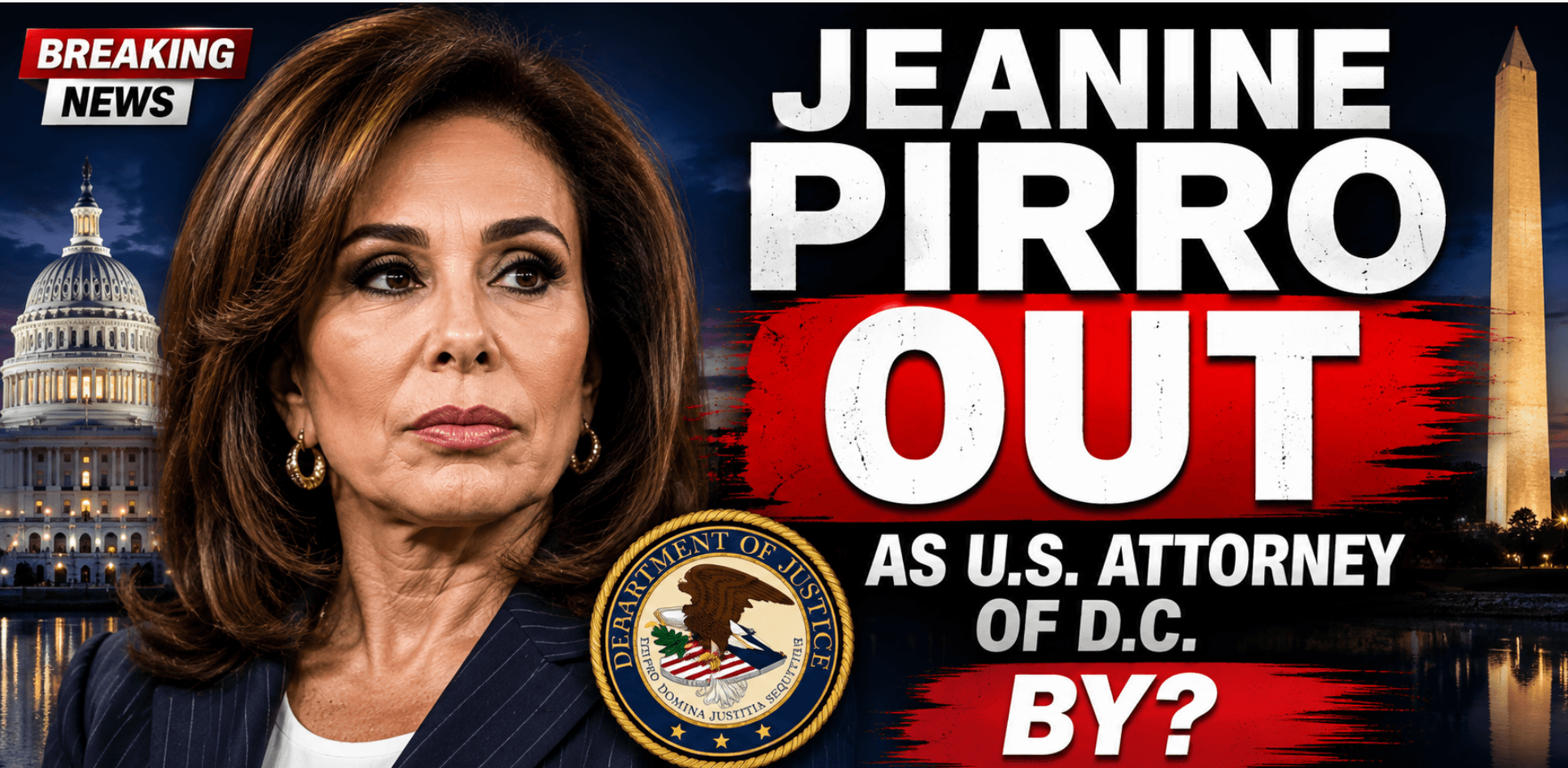 Jeanine Pirro Announces Departure as D.C. U.S. Attorney Odds