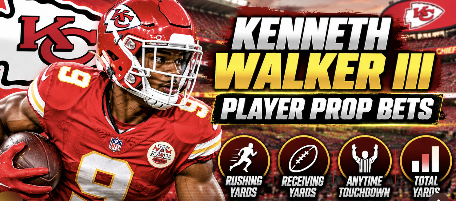Chiefs vs. Raiders Total Rushing Yards Prop Bets: Kenneth Walker III