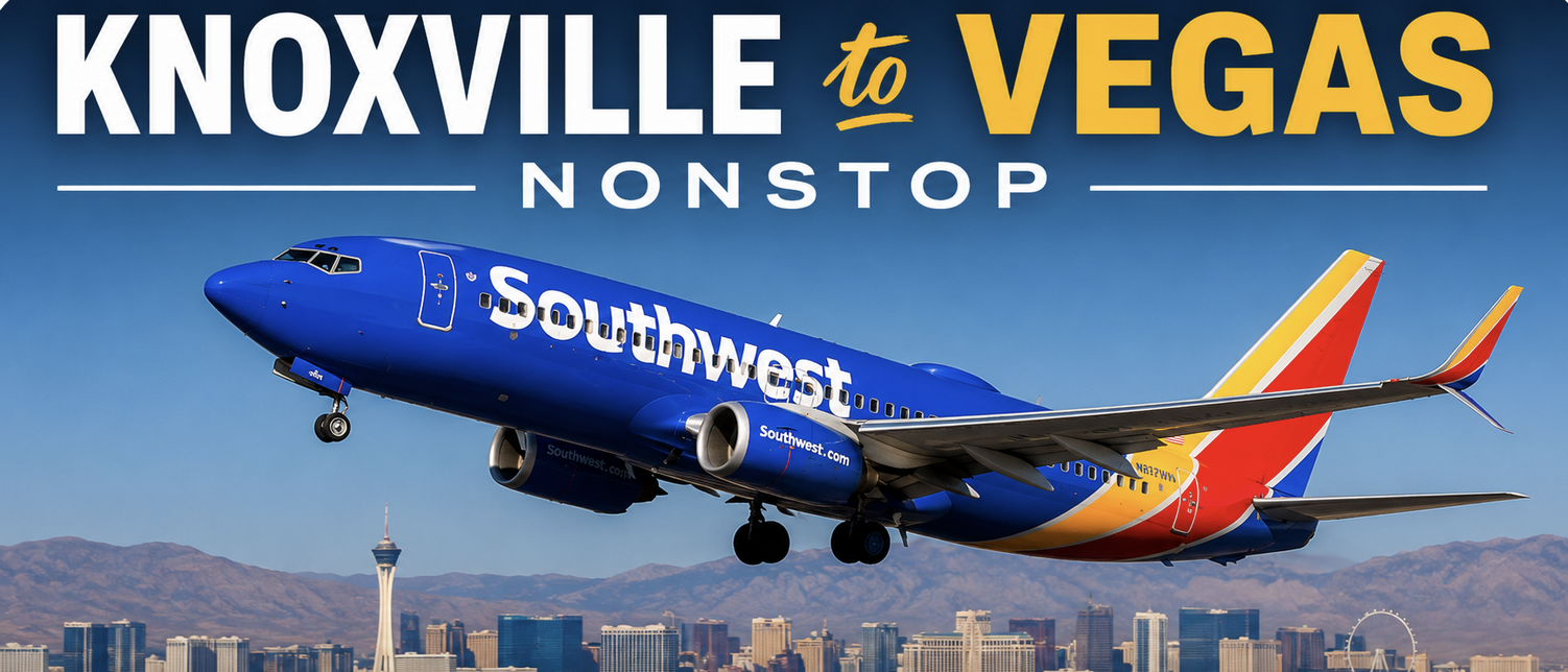 Knoxville Tennessee is Getting a New Nonstop Flight to Las Vegas
