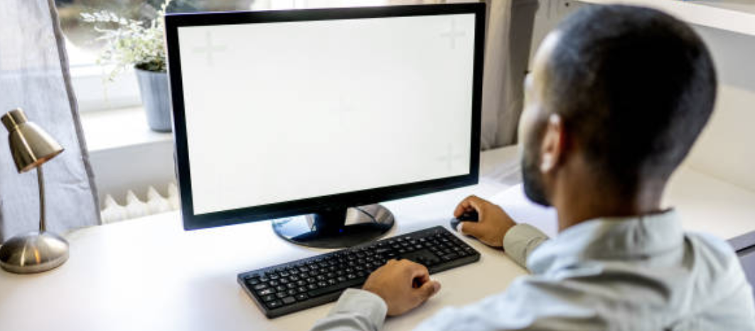 Man on computer