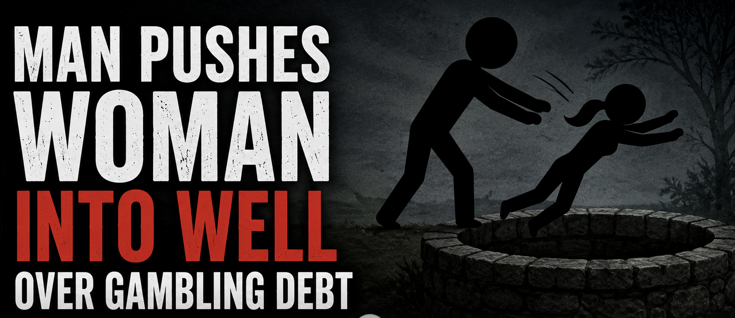 Gambling debt causes man to push woman into well