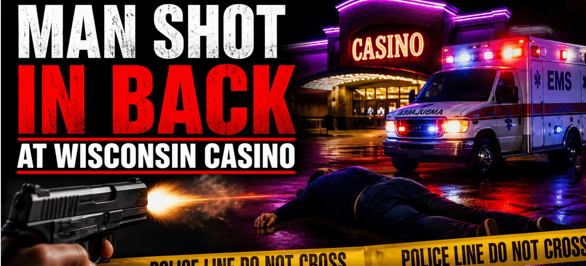 Man Shot in Back By Family Member at Oneida Casino in Green Bay, Wisconsin: Appleton Suspect Arrested