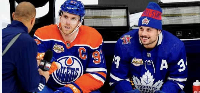 Connor McDavid and Auston Matthews