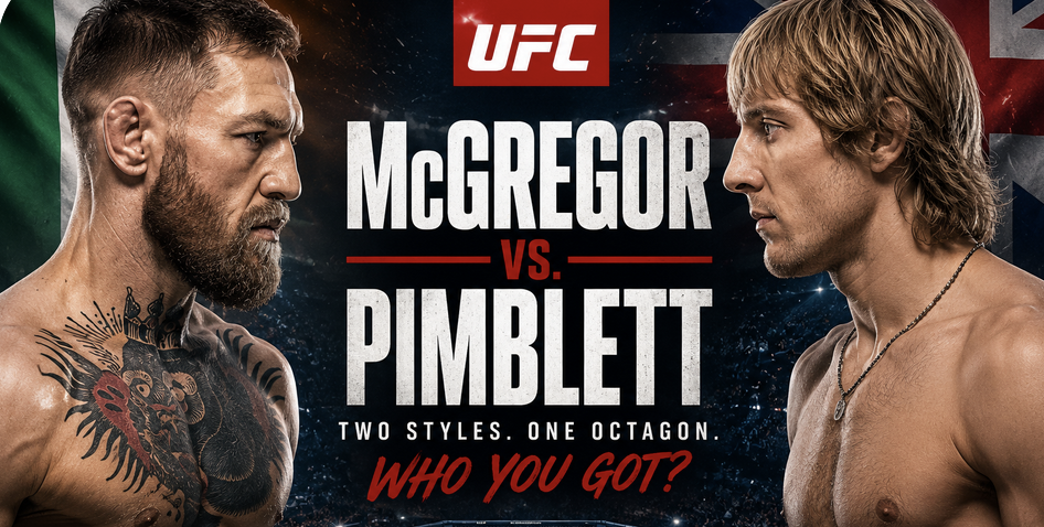McGregor vs. Pimblett Fight Odds Announced