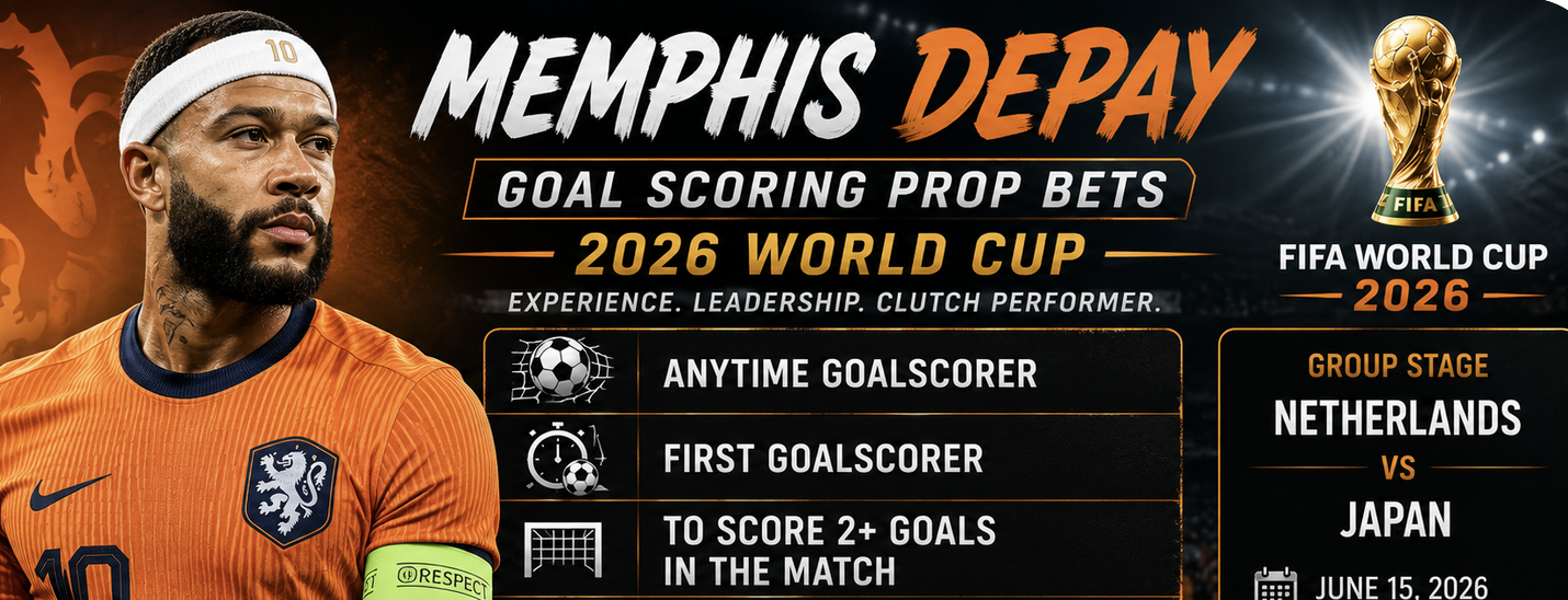 What Are the Payout Odds for Memphis Depay First, Anytime Goal Scorer Prop Bet: Netherlands vs. Japan
