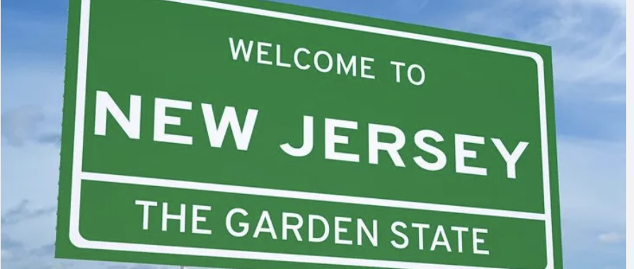 New Jersey welcome sign