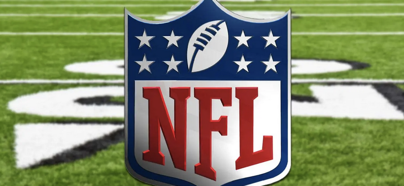 NFL logo on field 